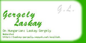 gergely laskay business card